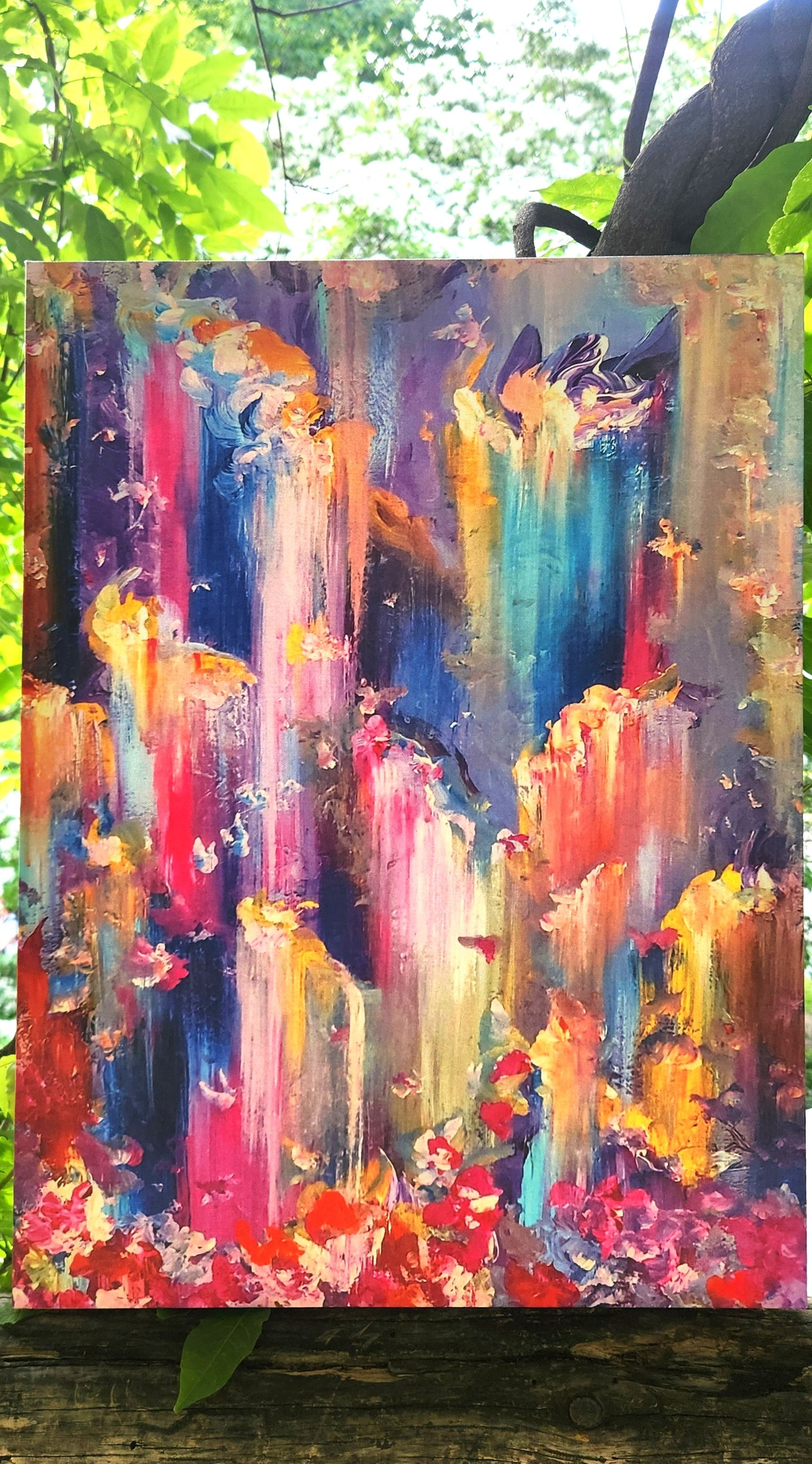 Paradise Falls Canvas Print - 18" x 24"