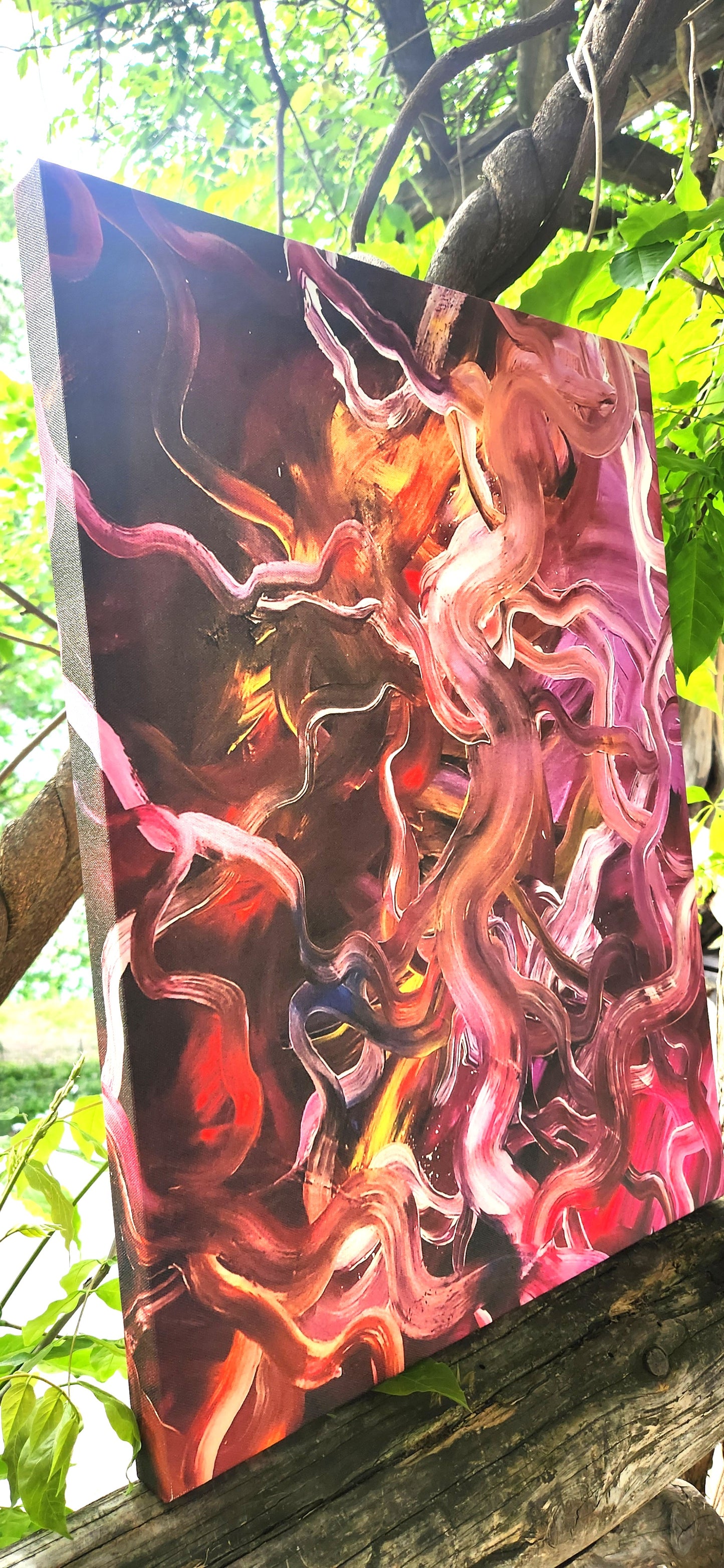 Neural Rivers of Mind Canvas Print - 18" x 24"