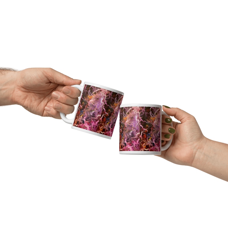 Neural Rivers of Mind Glossy Mug