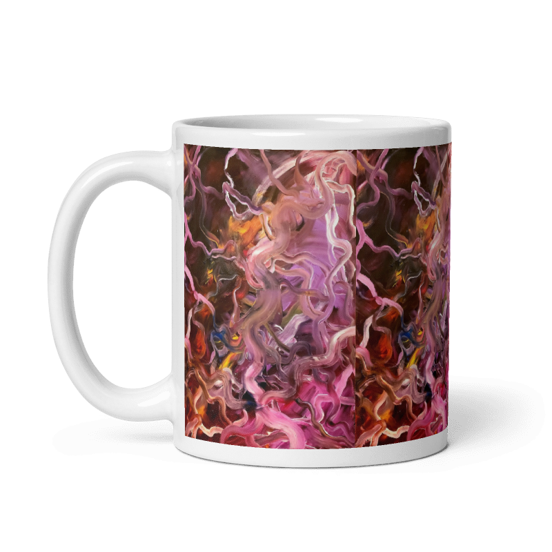 Neural Rivers of Mind Glossy Mug