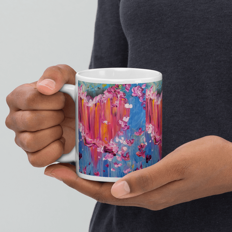 Sharing What is in My Heart Glossy Mug
