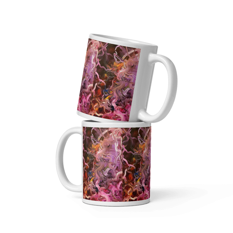 Neural Rivers of Mind Glossy Mug