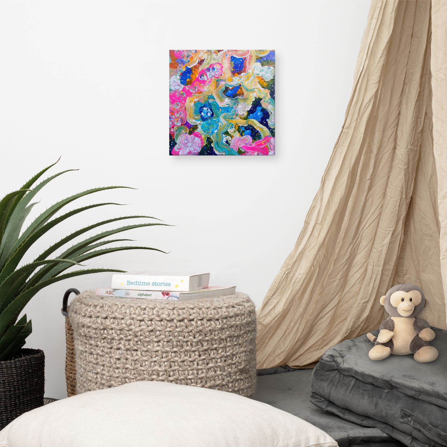It Took Stars to Make Orchids Canvas Print - 12" x 12"