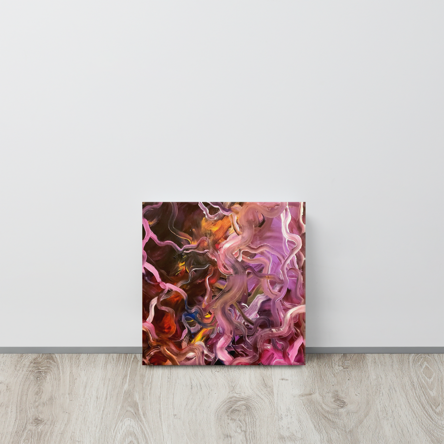Neural Rivers of Mind Canvas Print - 12" x 12"