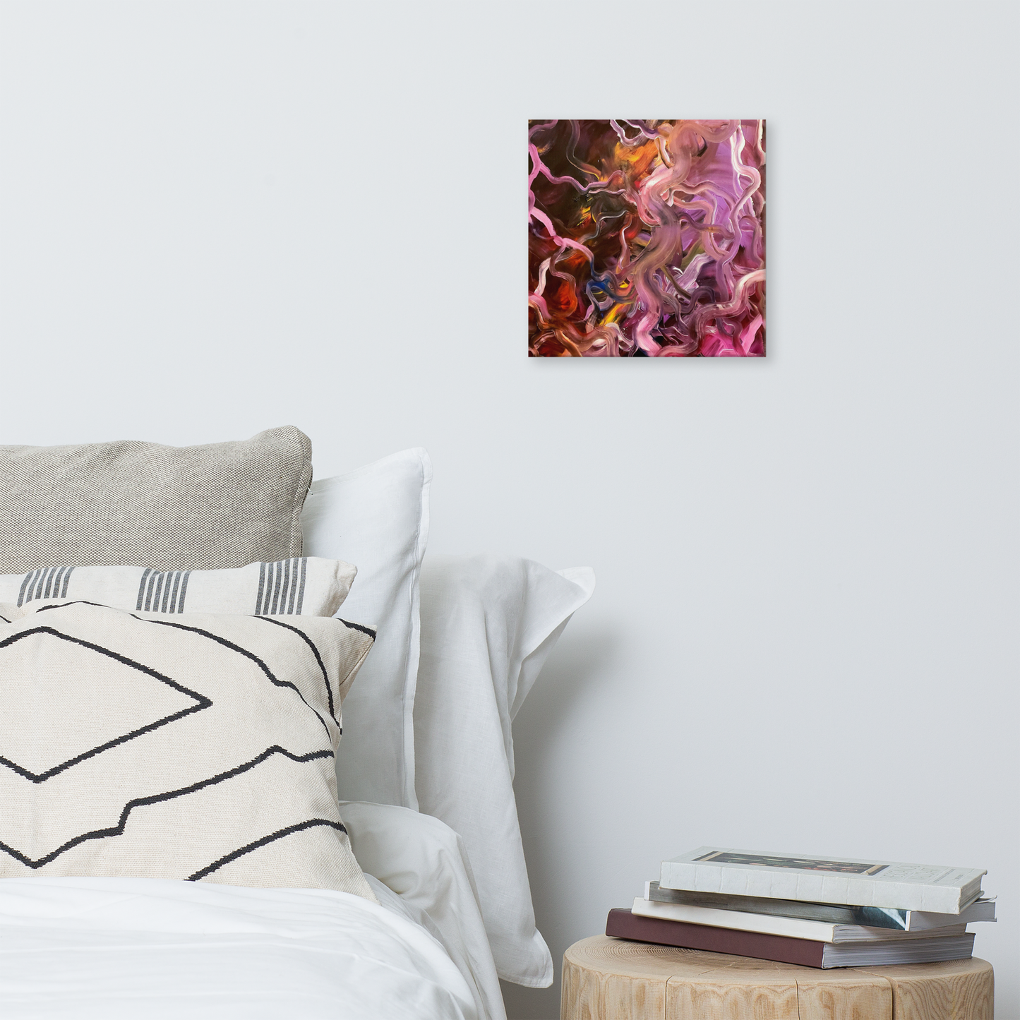 Neural Rivers of Mind Canvas Print - 12" x 12"