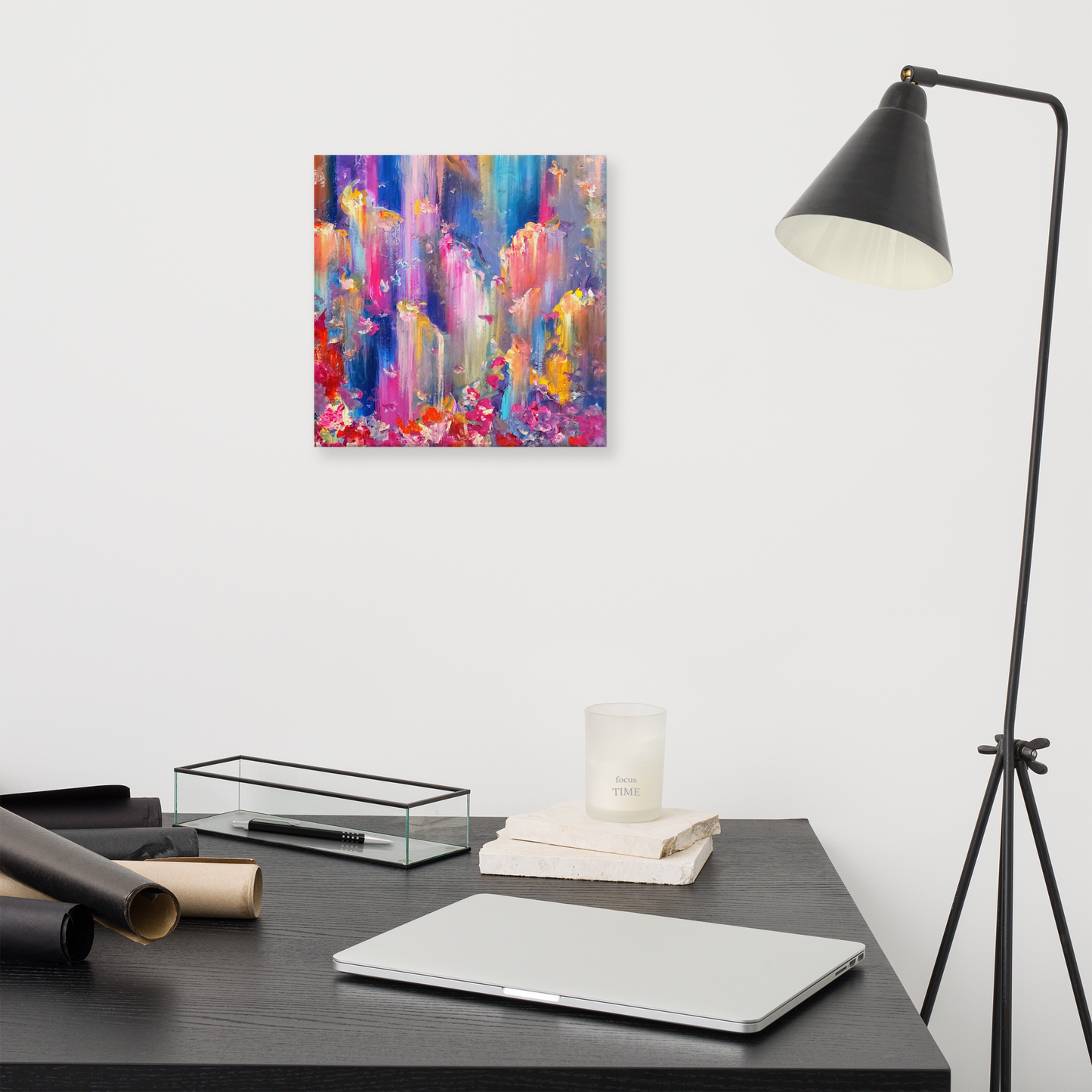 Paradise Falls Canvas Print - 12" x 12"