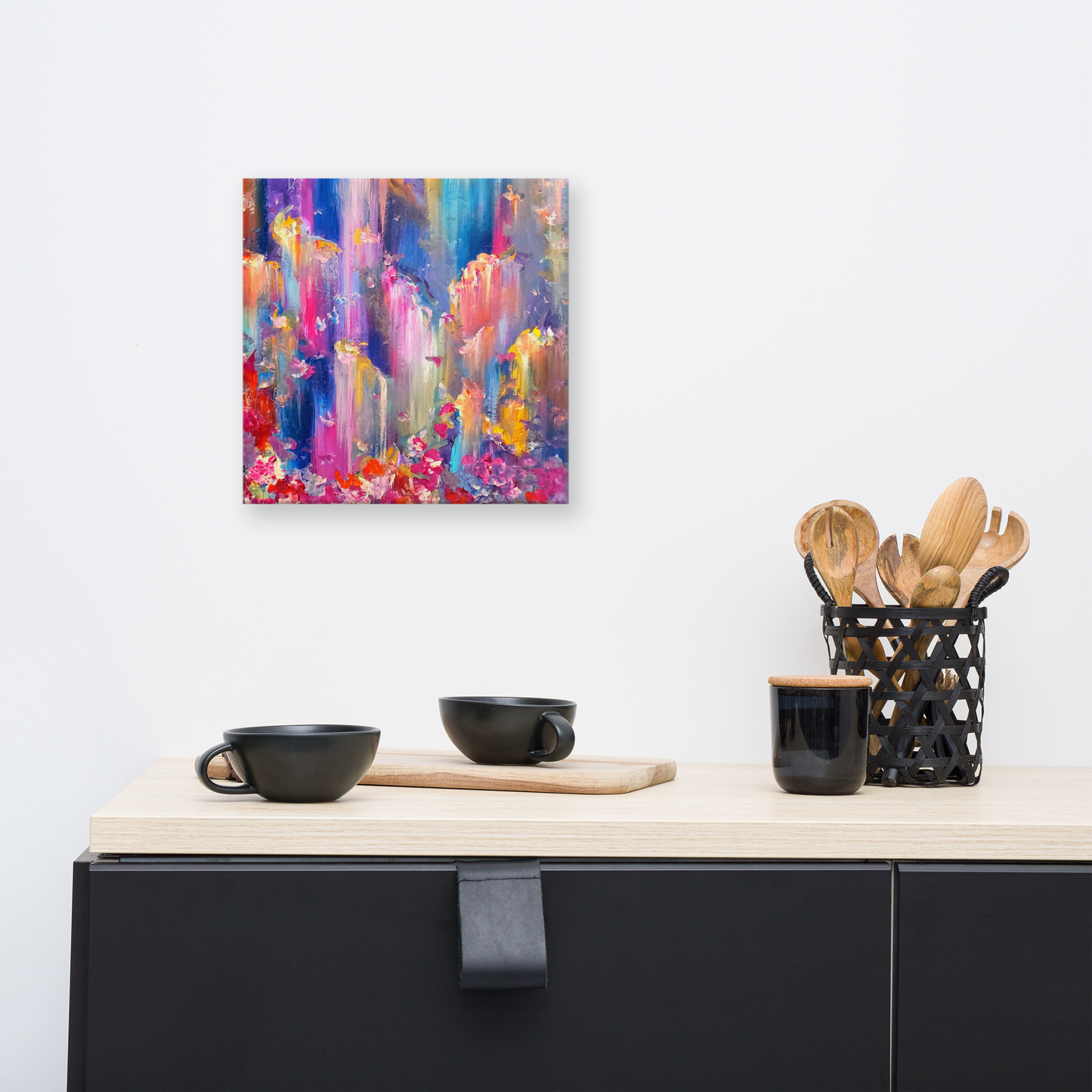 Paradise Falls Canvas Print - 12" x 12"