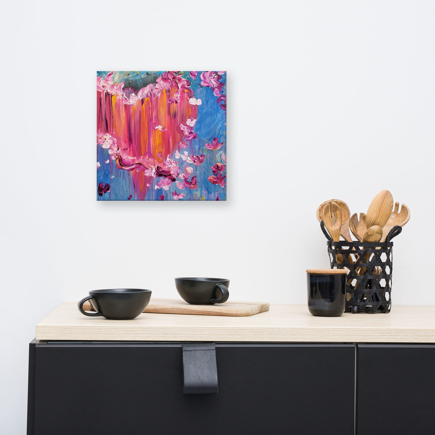 Sharing What is in My Heart Canvas Print - 12" x 12"