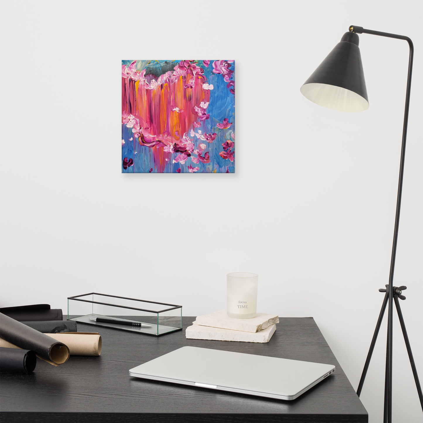 Sharing What is in My Heart Canvas Print - 12" x 12"