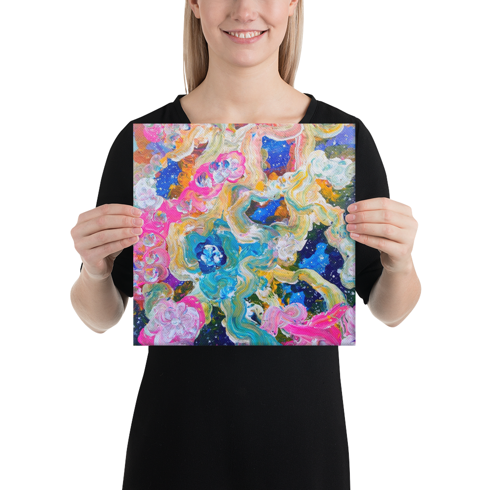 It Took Stars to Make Orchids Canvas Print - 12" x 12"