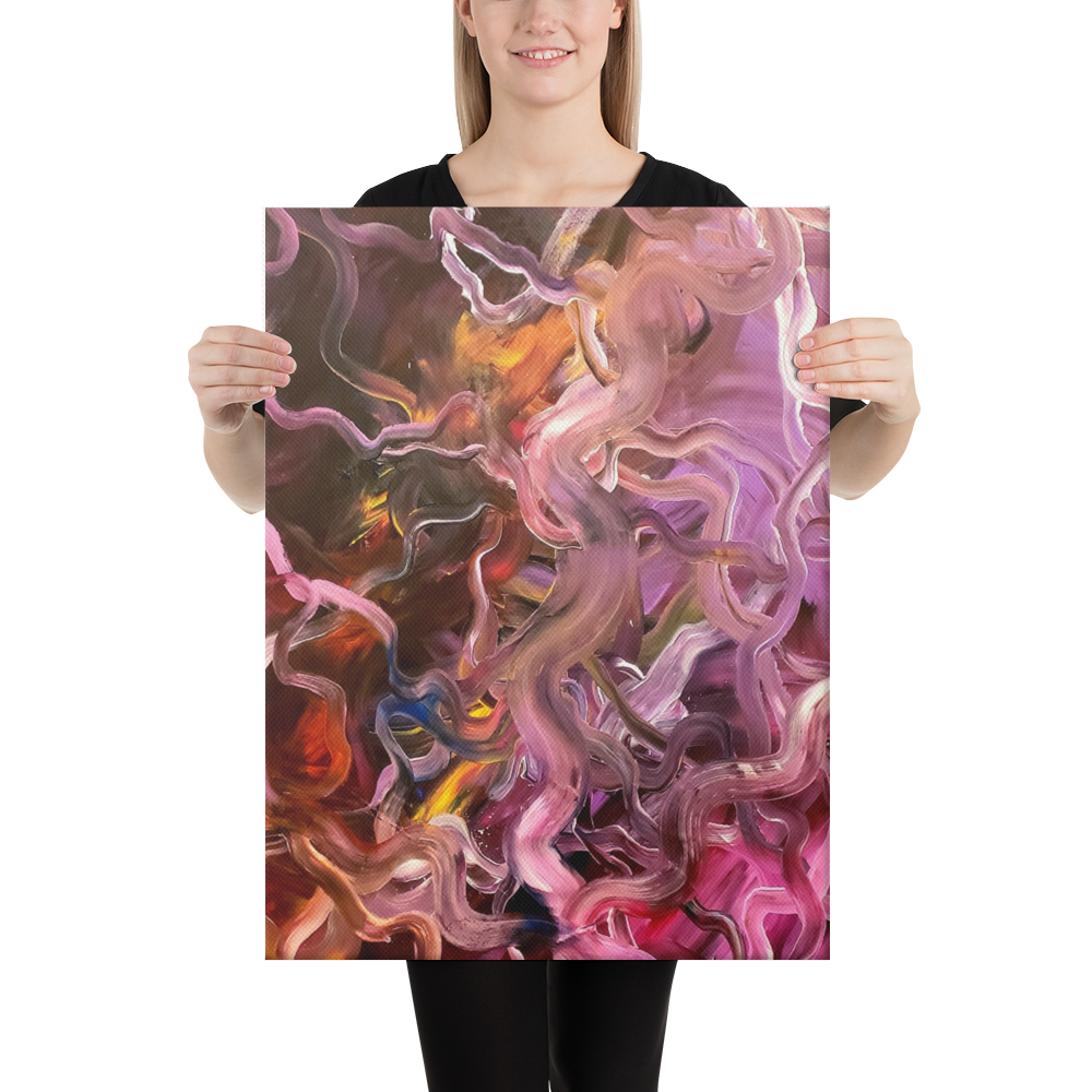 Neural Rivers of Mind Canvas Print - 18" x 24"
