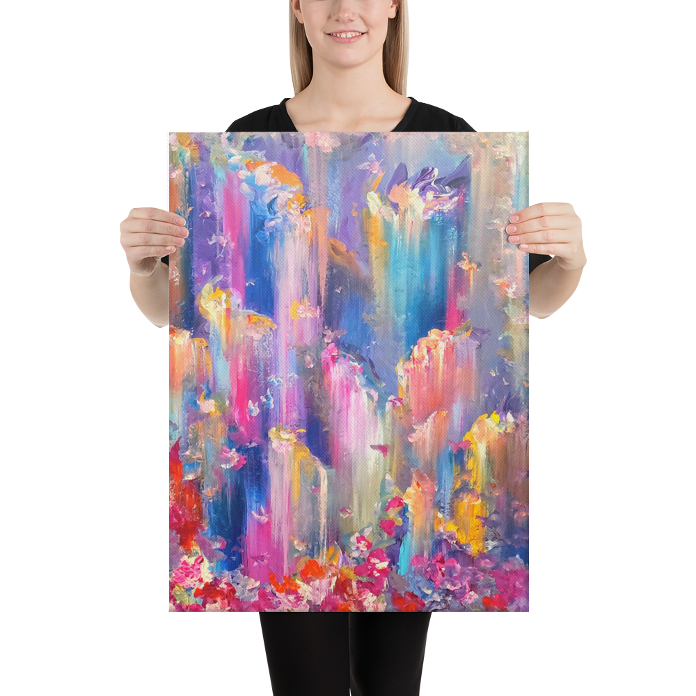 Paradise Falls Canvas Print - 18" x 24"