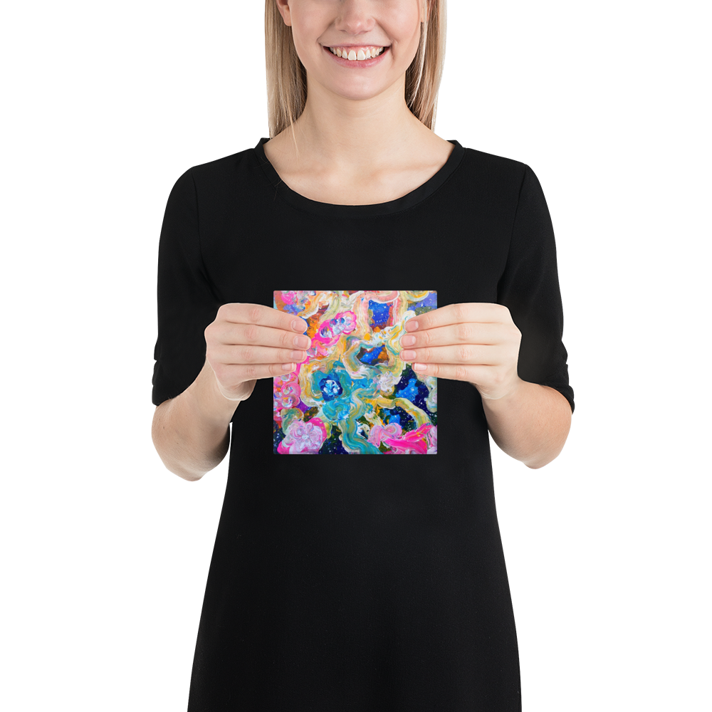 It Took Stars to Make Orchids Canvas Print - 6" x 6"