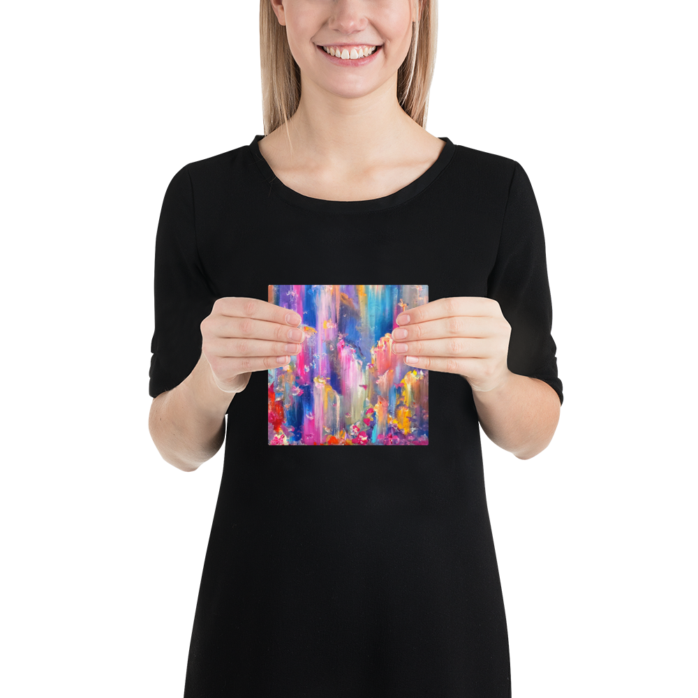 Paradise Falls Canvas Print - 6" x 6"