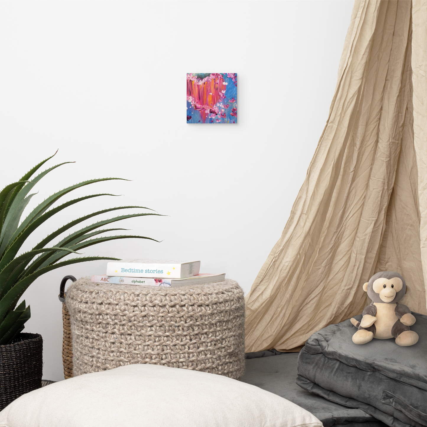 Sharing What is in My Heart Canvas Print - 6" x 6"