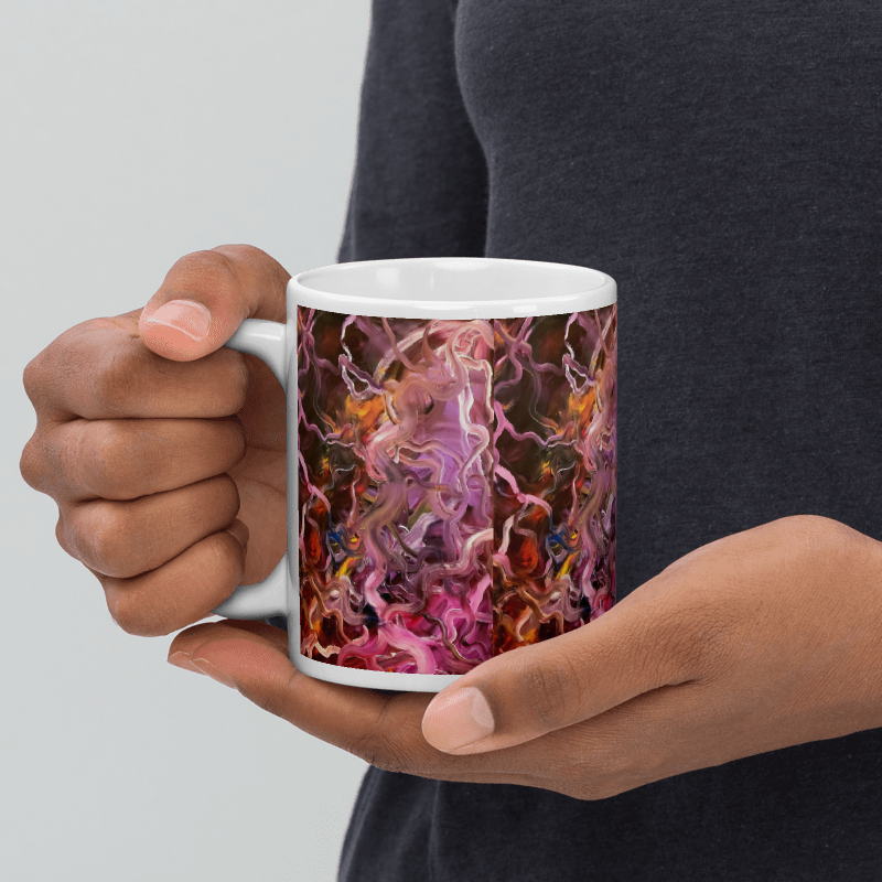 Neural Rivers of Mind Glossy Mug