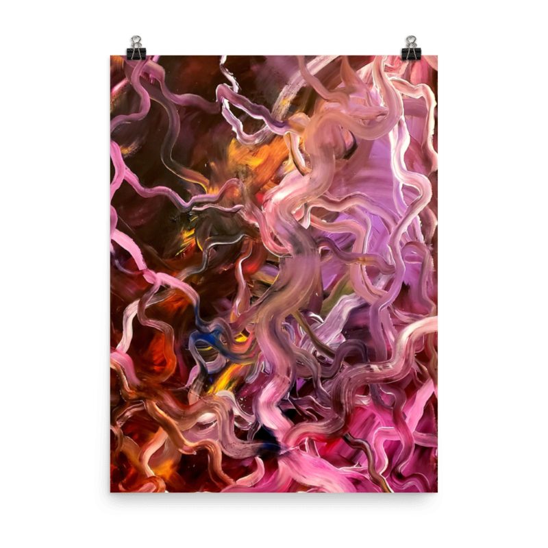 Neural Rivers of Mind Matte Paper Print - 18" x 24"