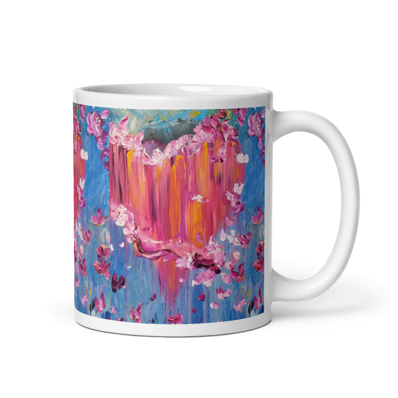 Sharing What is in My Heart Glossy Mug