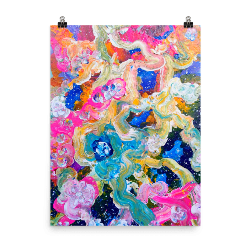 It Took Stars to Make Orchids Matte Paper Print - 18" x 24"