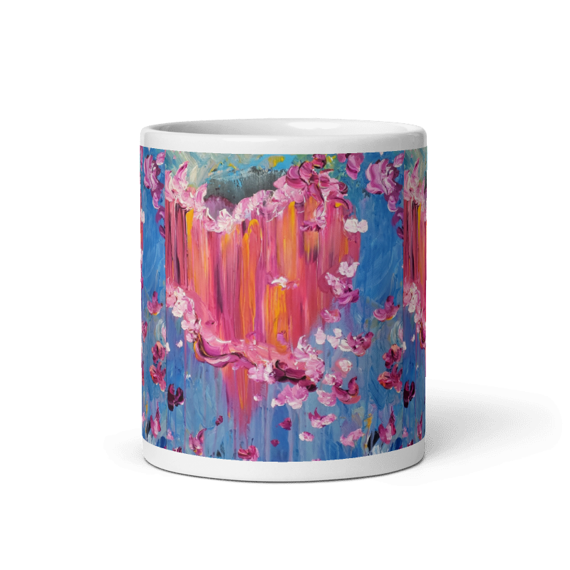 Sharing What is in My Heart Glossy Mug