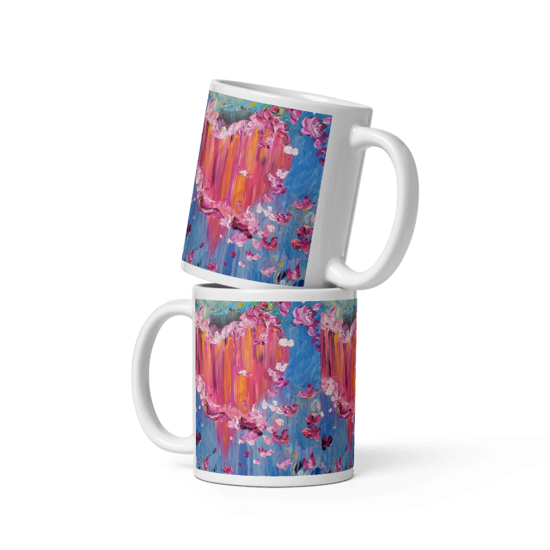 Sharing What is in My Heart Glossy Mug