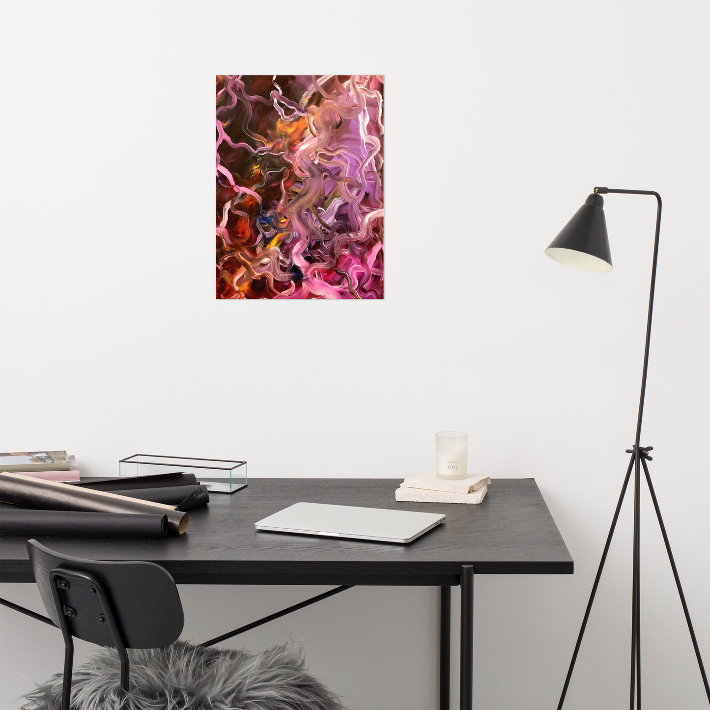 Neural Rivers of Mind Matte Paper Print - 18" x 24"