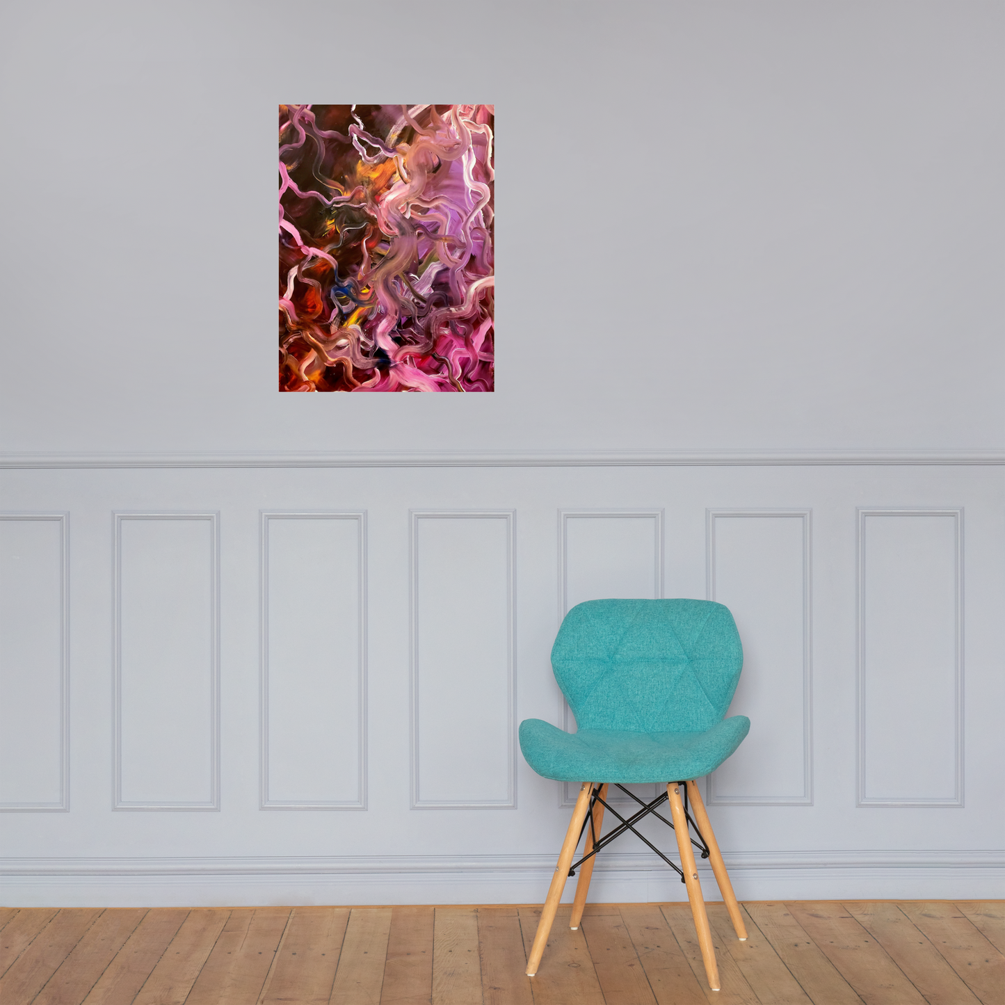 Neural Rivers of Mind Matte Paper Print - 18" x 24"