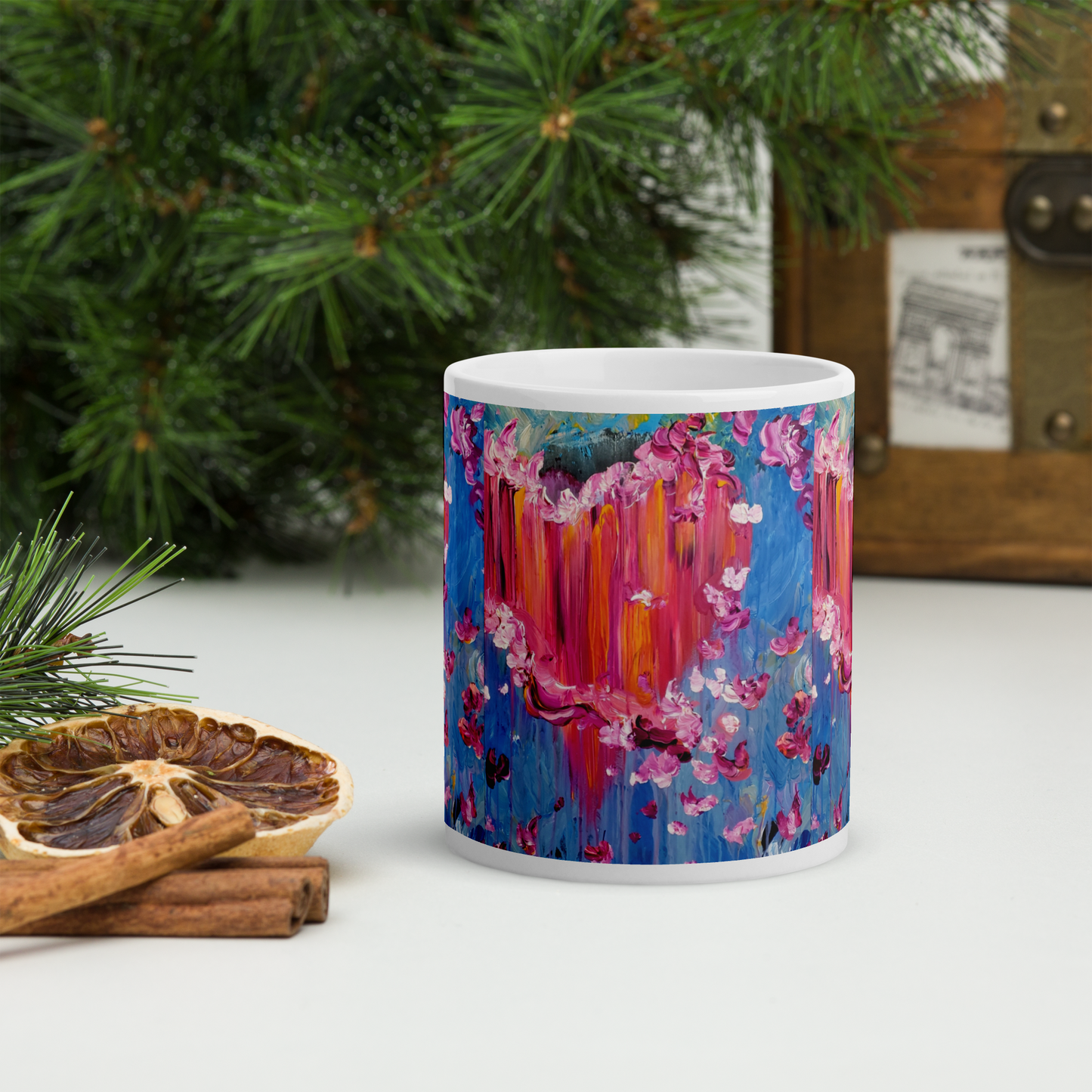 Sharing What is in My Heart Glossy Mug