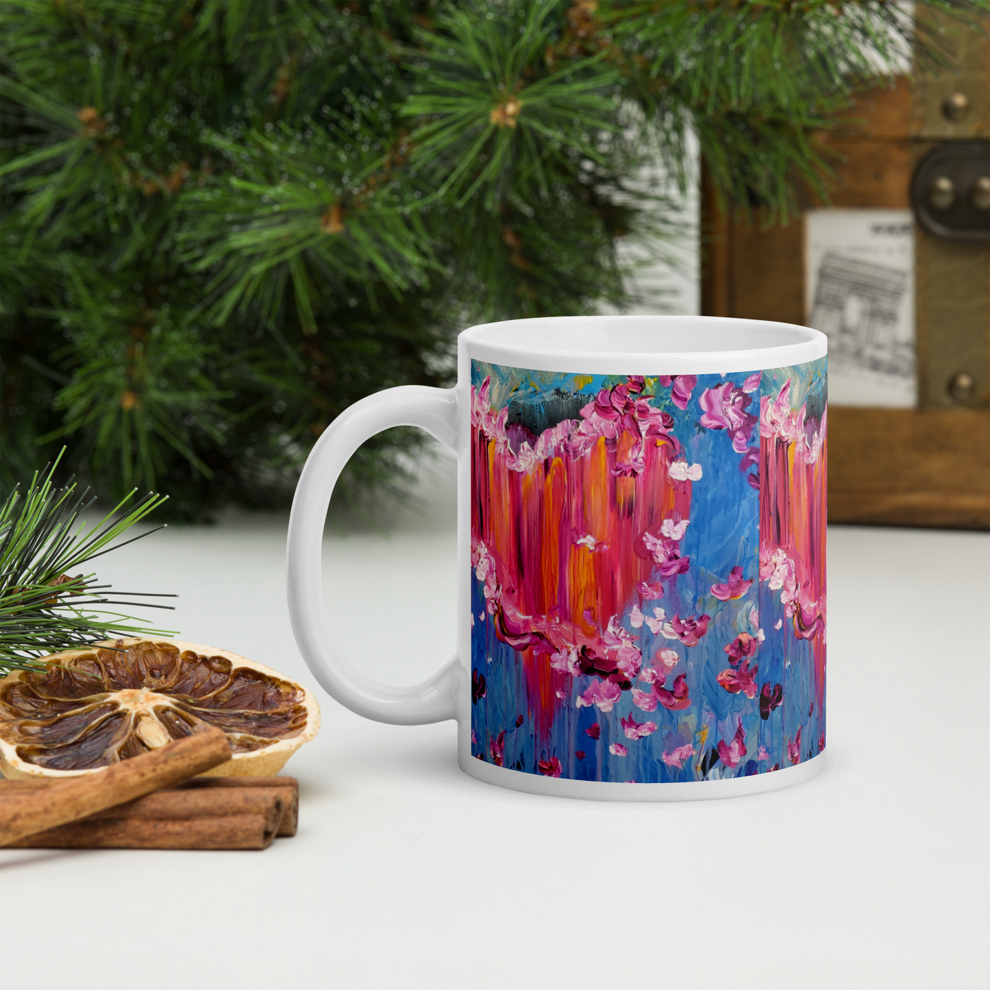 Sharing What is in My Heart Glossy Mug