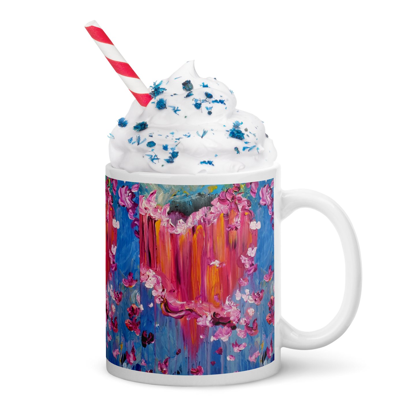 Sharing What is in My Heart Glossy Mug