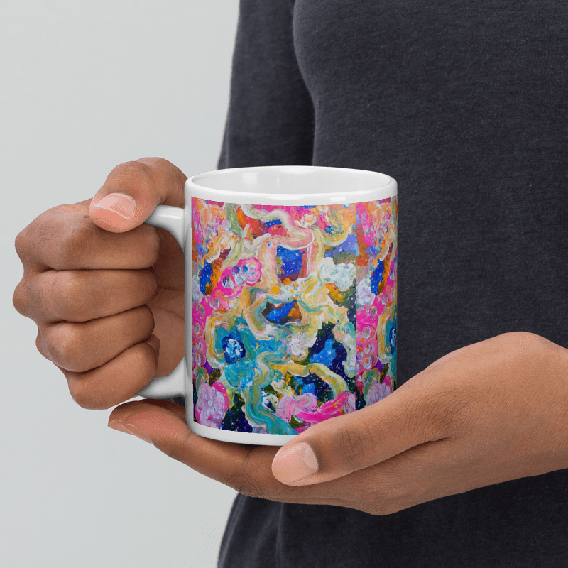 It Took Stars to Make Orchids Glossy Mug