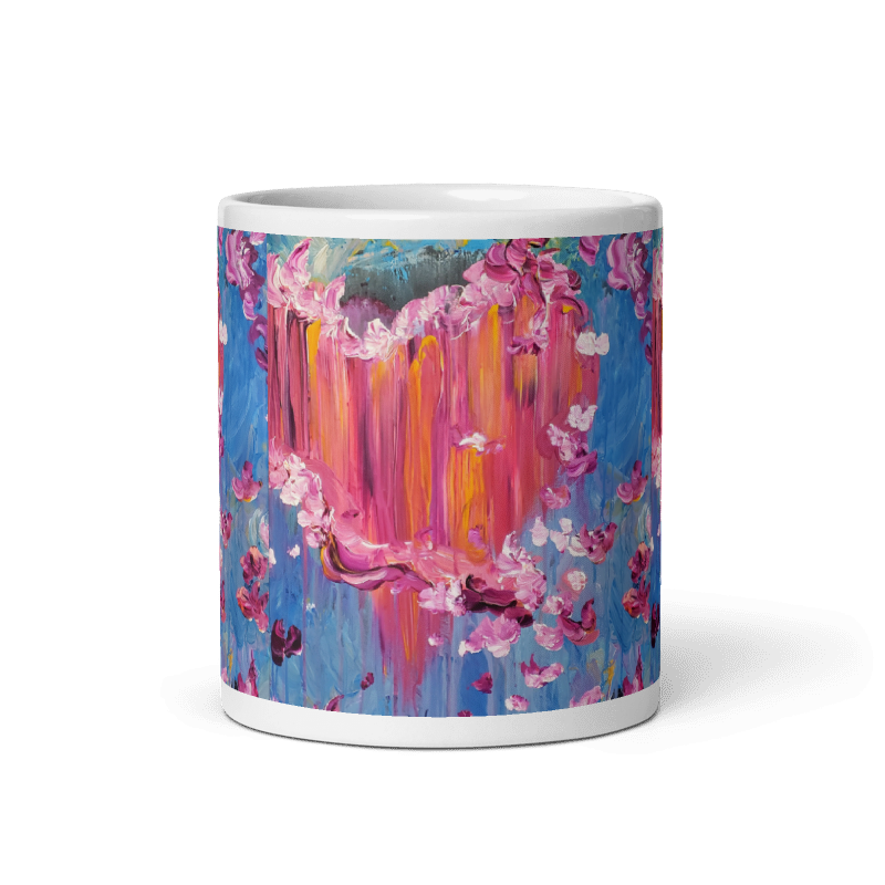 Sharing What is in My Heart Glossy Mug