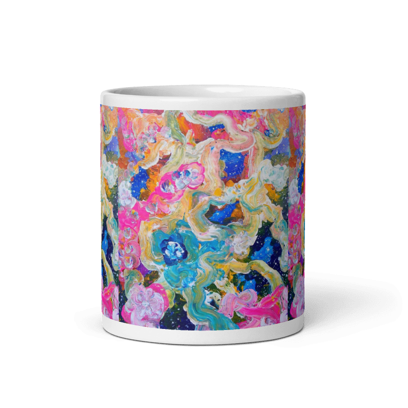 It Took Stars to Make Orchids Glossy Mug