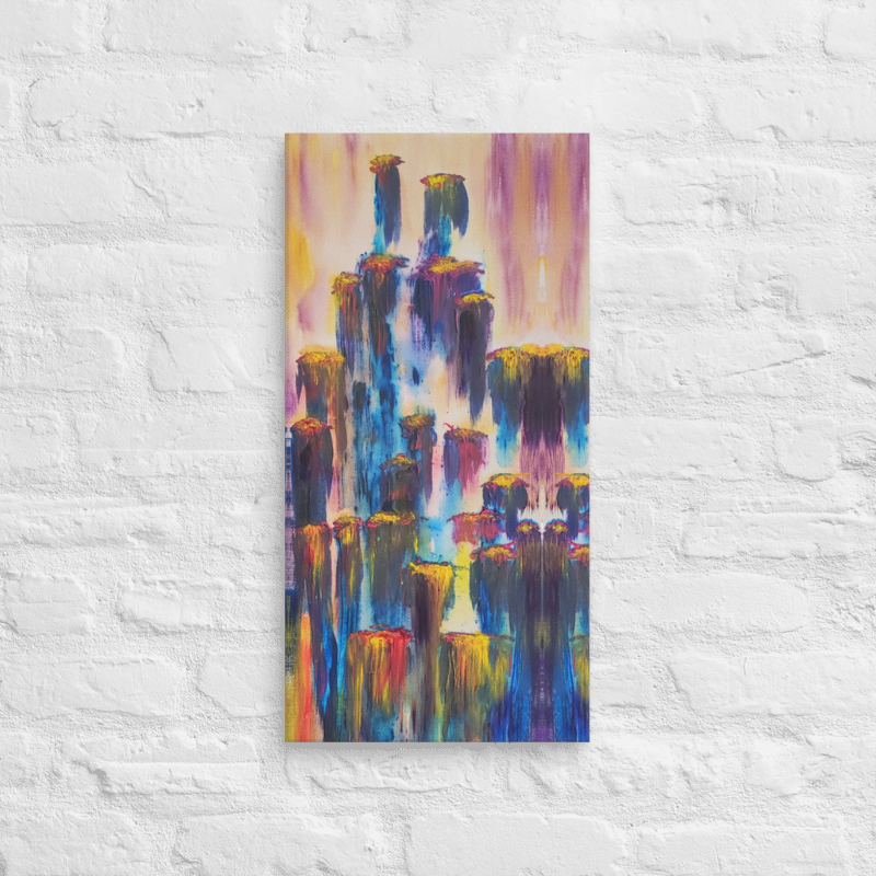 Aloneness / Togetherness Canvas Print 12" x 24"