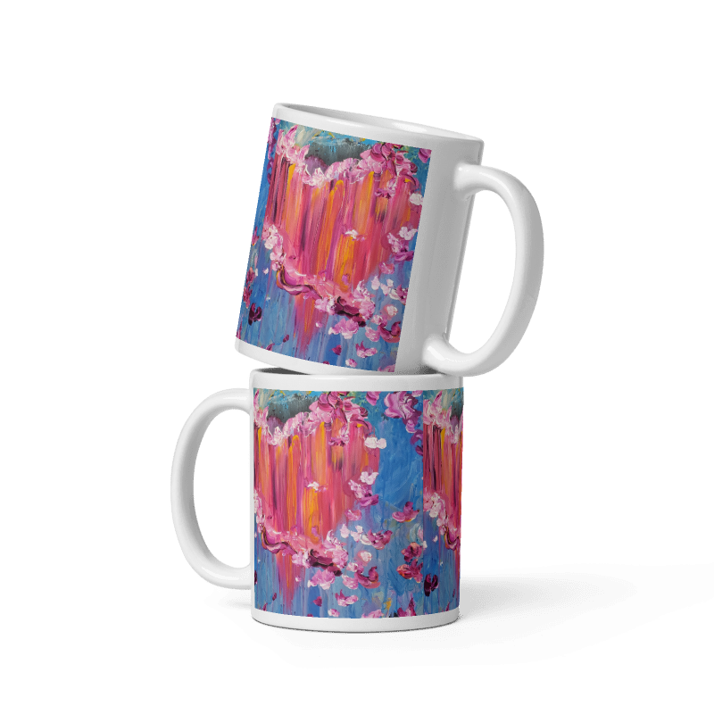 Sharing What is in My Heart Glossy Mug