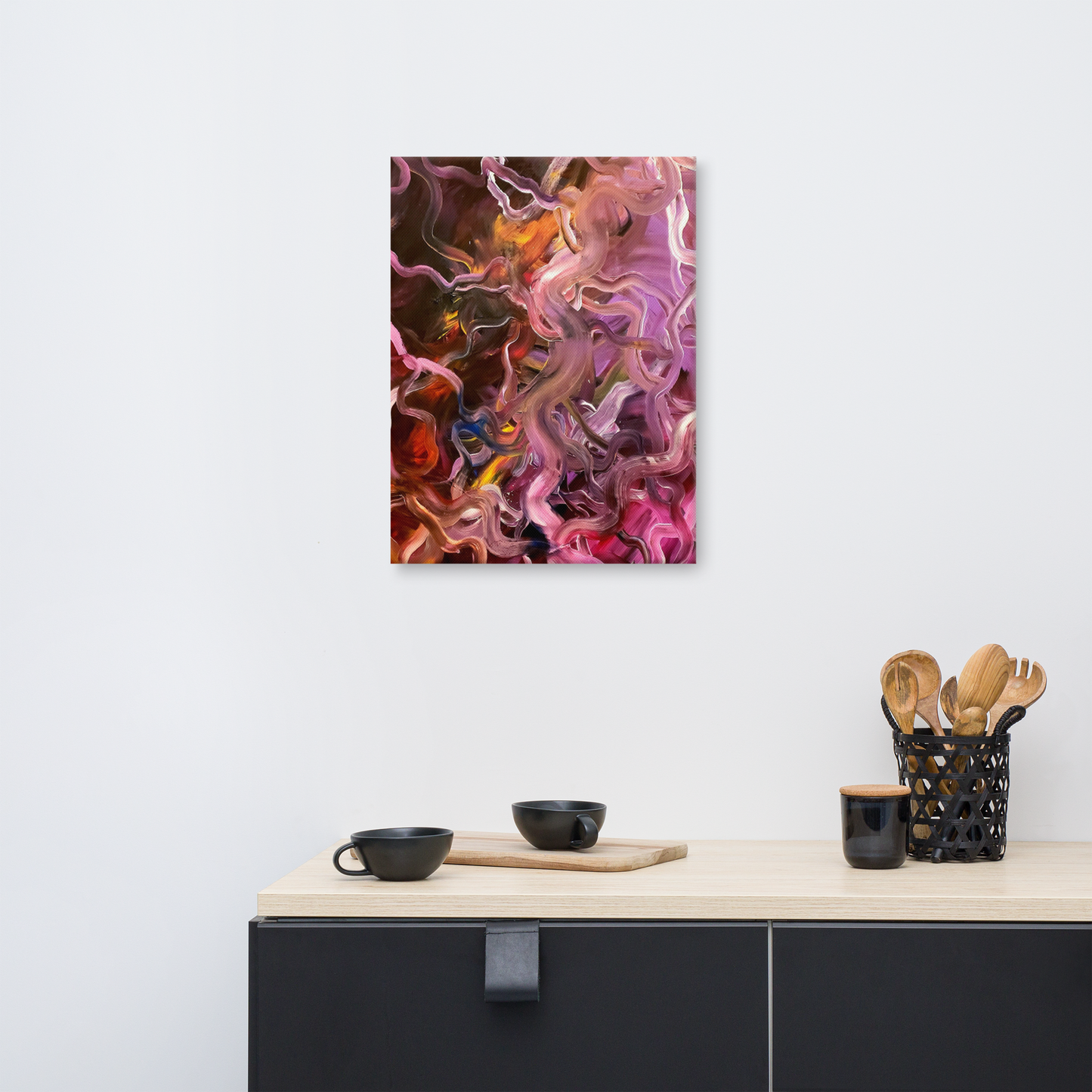 Neural Rivers of Mind Canvas Print - 18" x 24"