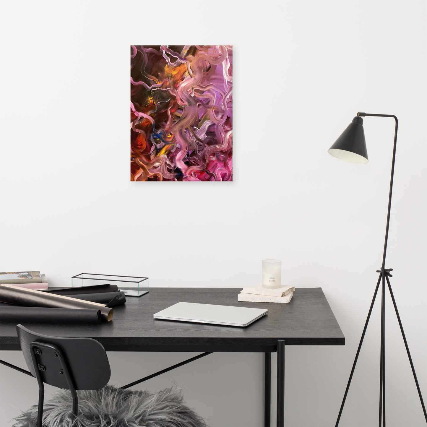 Neural Rivers of Mind Canvas Print - 18" x 24"