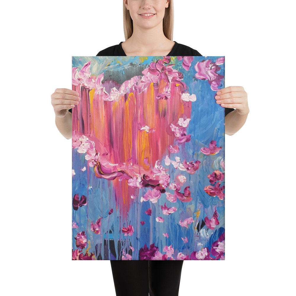 Sharing What is in My Heart Canvas Print - 18" x 24"