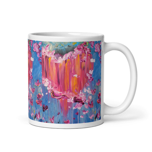 Sharing What is in My Heart Glossy Mug