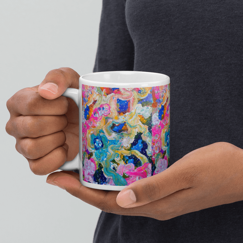 It Took Stars to Make Orchids Glossy Mug