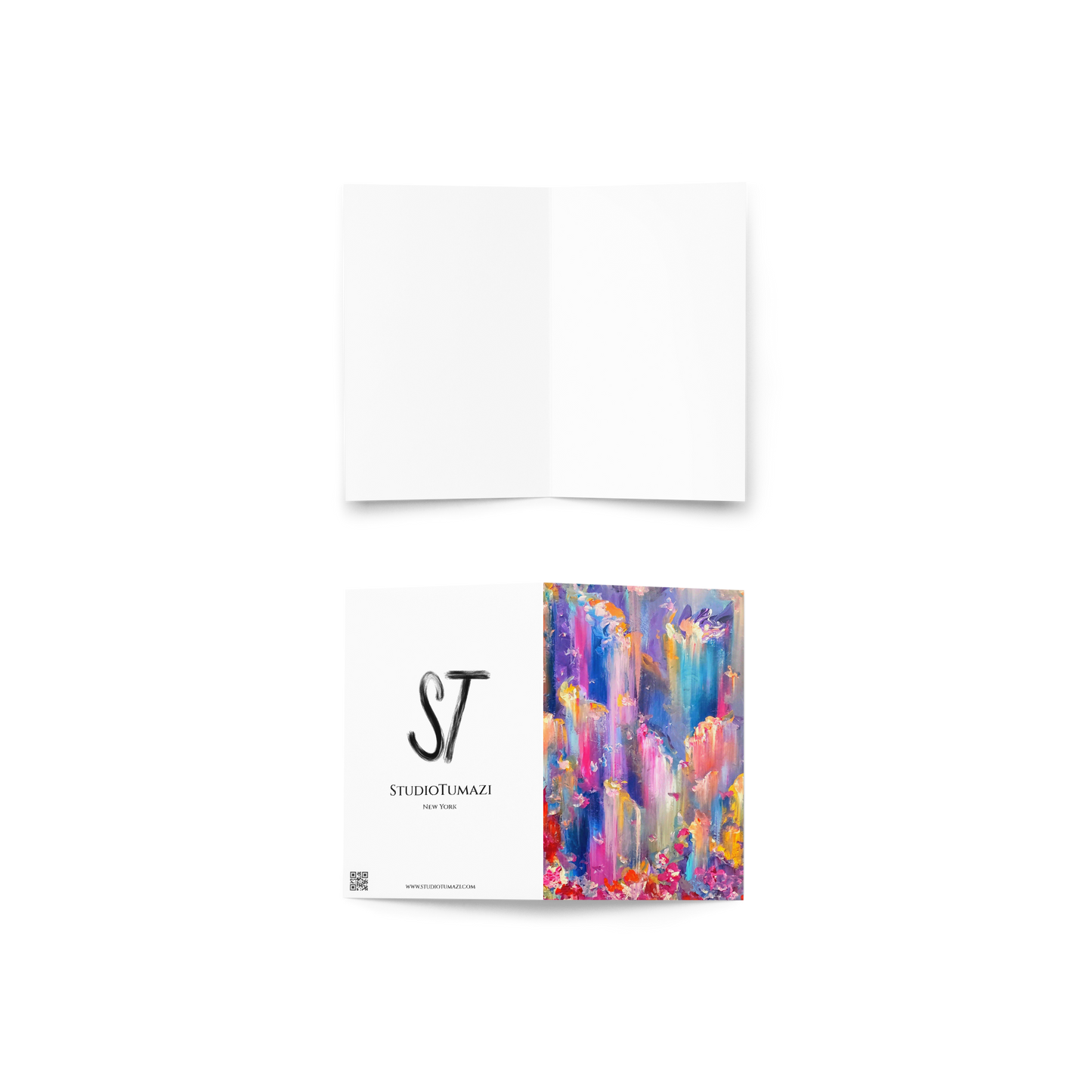 Paradise Falls Greeting Card - 4" x 6"