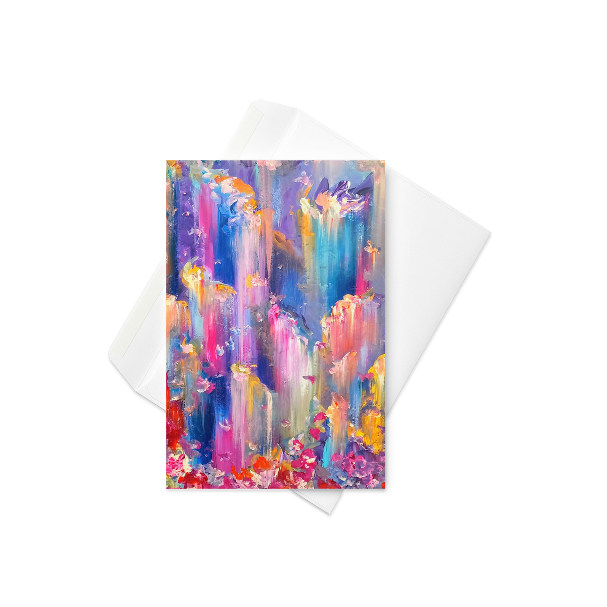 Paradise Falls Greeting Card - 4" x 6"