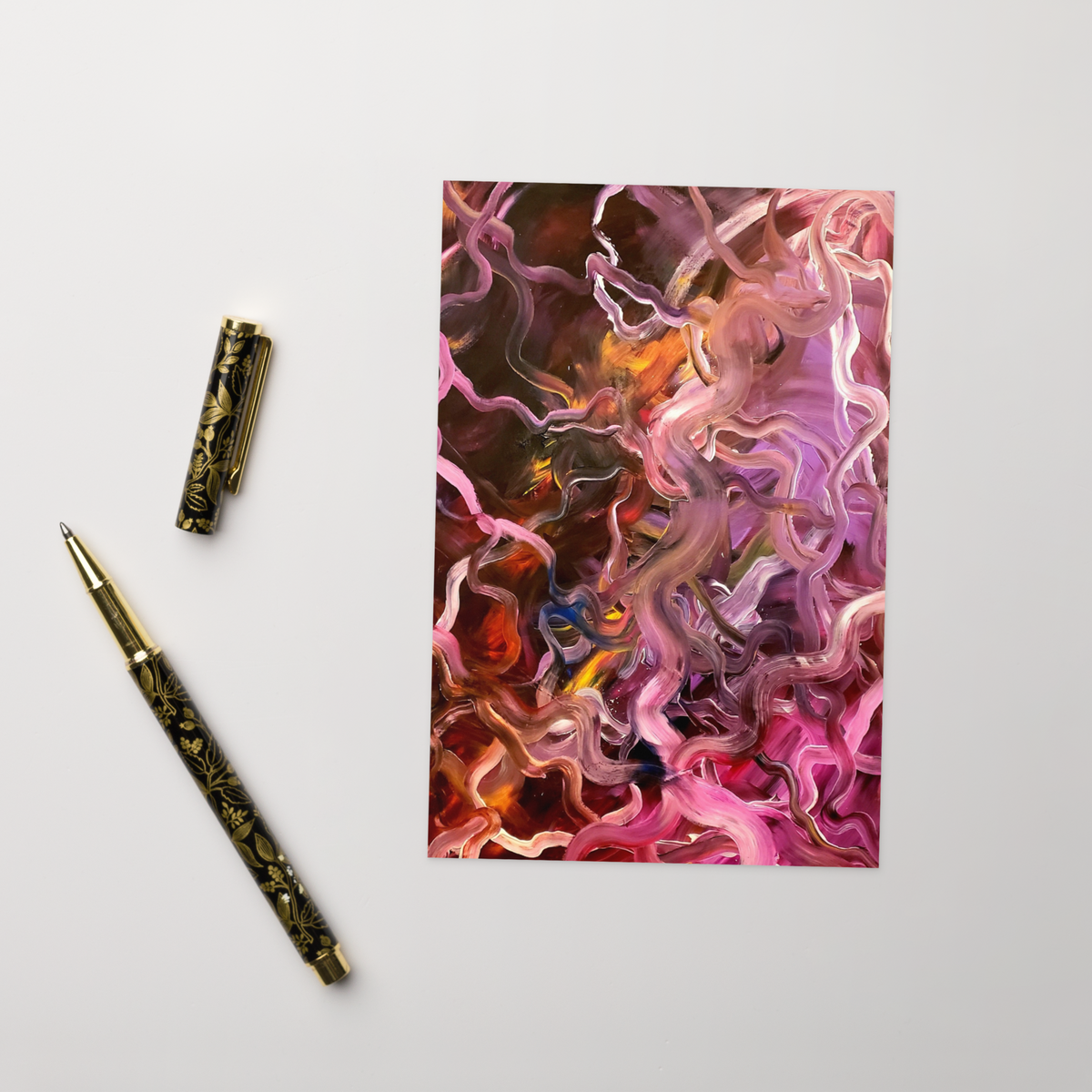 Neural Rivers of Mind Greeting Card - 4" x 6"