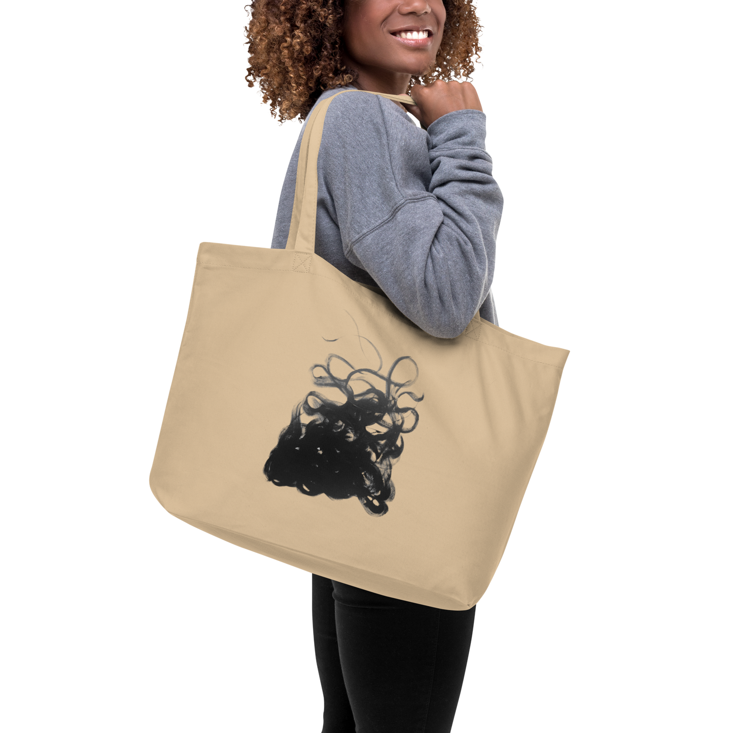 Settling Down Large Organic Tote Bag - 100% Certified Organic Cotton