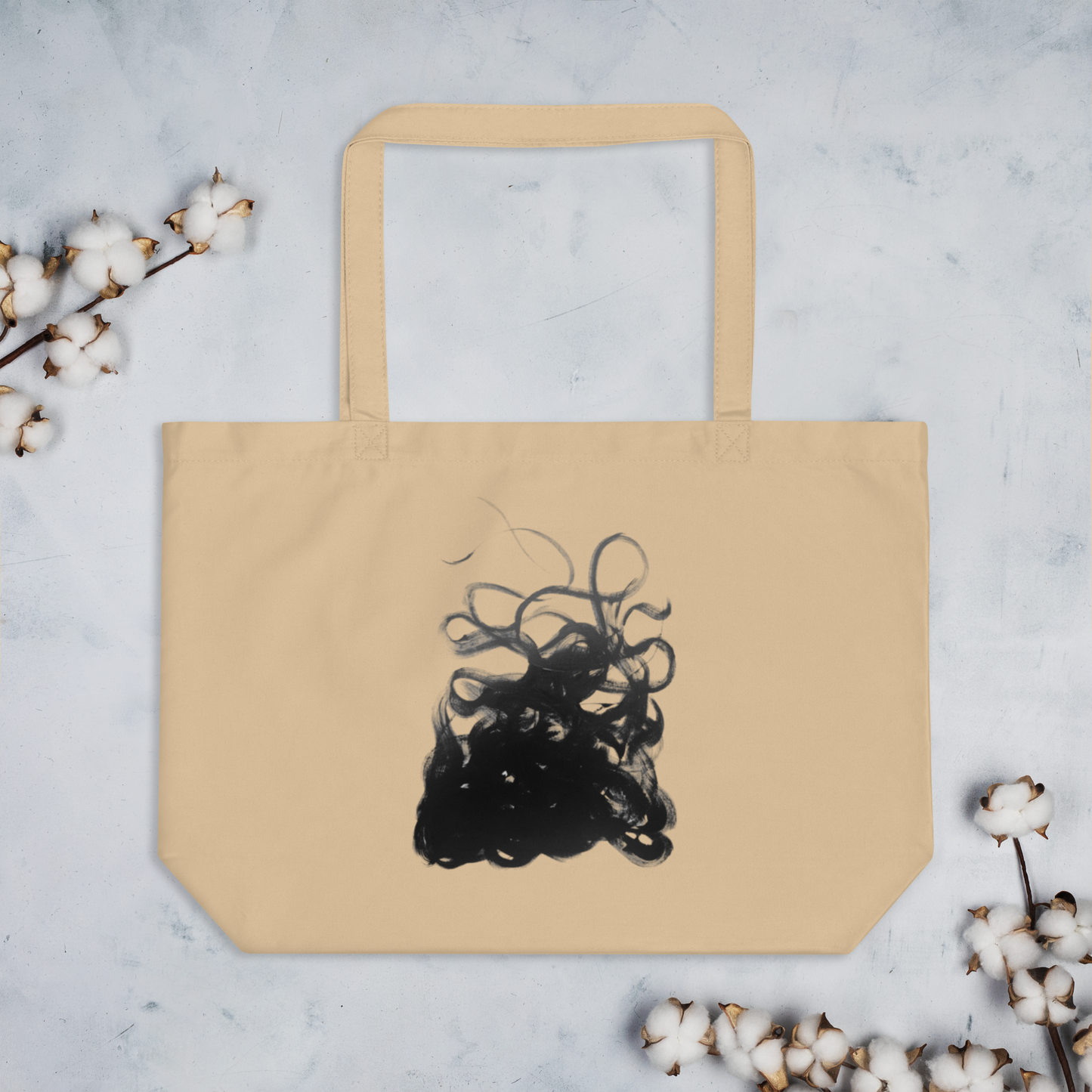 Settling Down Large Organic Tote Bag - 100% Certified Organic Cotton
